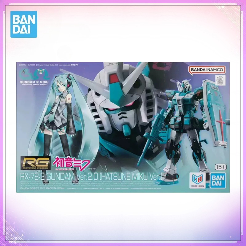 Bandai Model Gundam Rg - Bandai Asli RG RX-78-2 Ver.2.0 [HATSUNE
