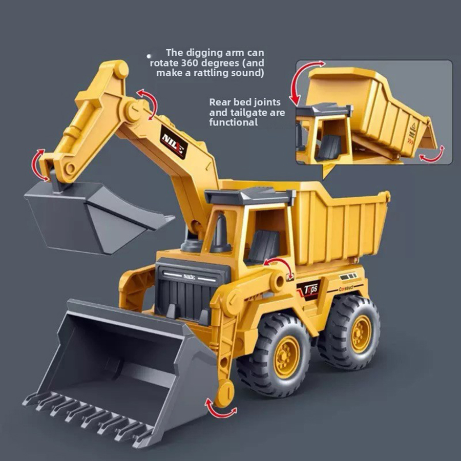 Kids Educational Device - 1 Buah Mainan Model Truk Ekskavator