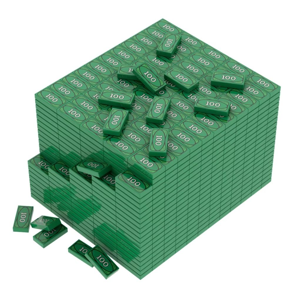 Kids Education Money - 20pcs Mainan Blok Bangunan Millionaire Dollar
