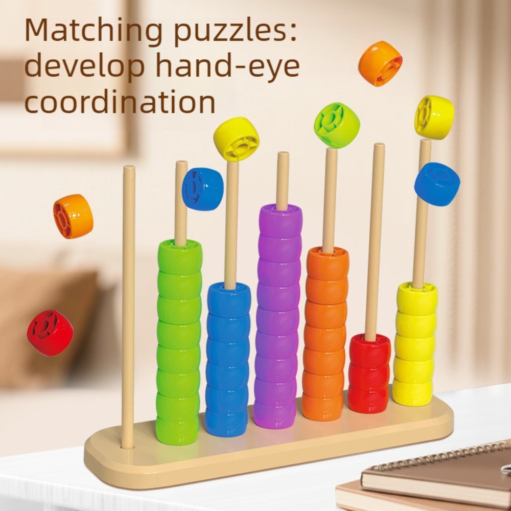 Mainan Puzzle Pencocokan Manik - Abacus Counting Bead ulasan dan harga