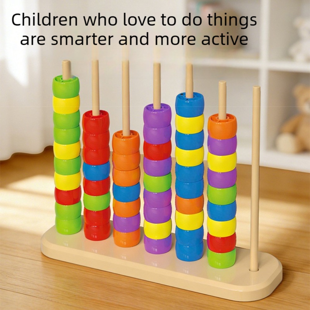 Mainan Puzzle Pencocokan Manik - Abacus Counting Bead ulasan dan harga