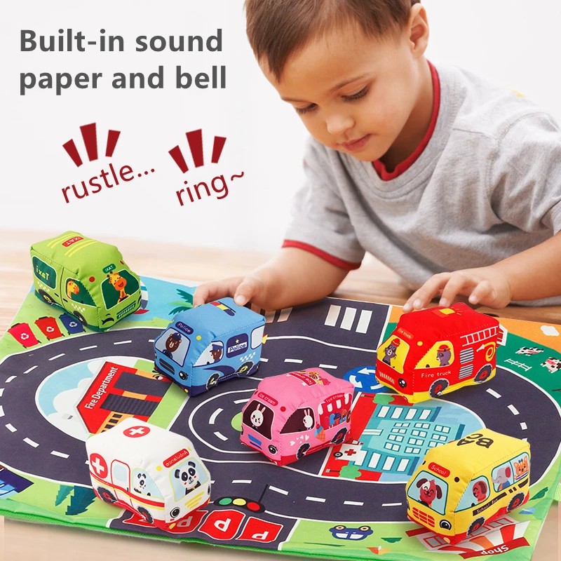 Set mainan mobil lembut, denga - Kids Educational Device ulasan dan harga