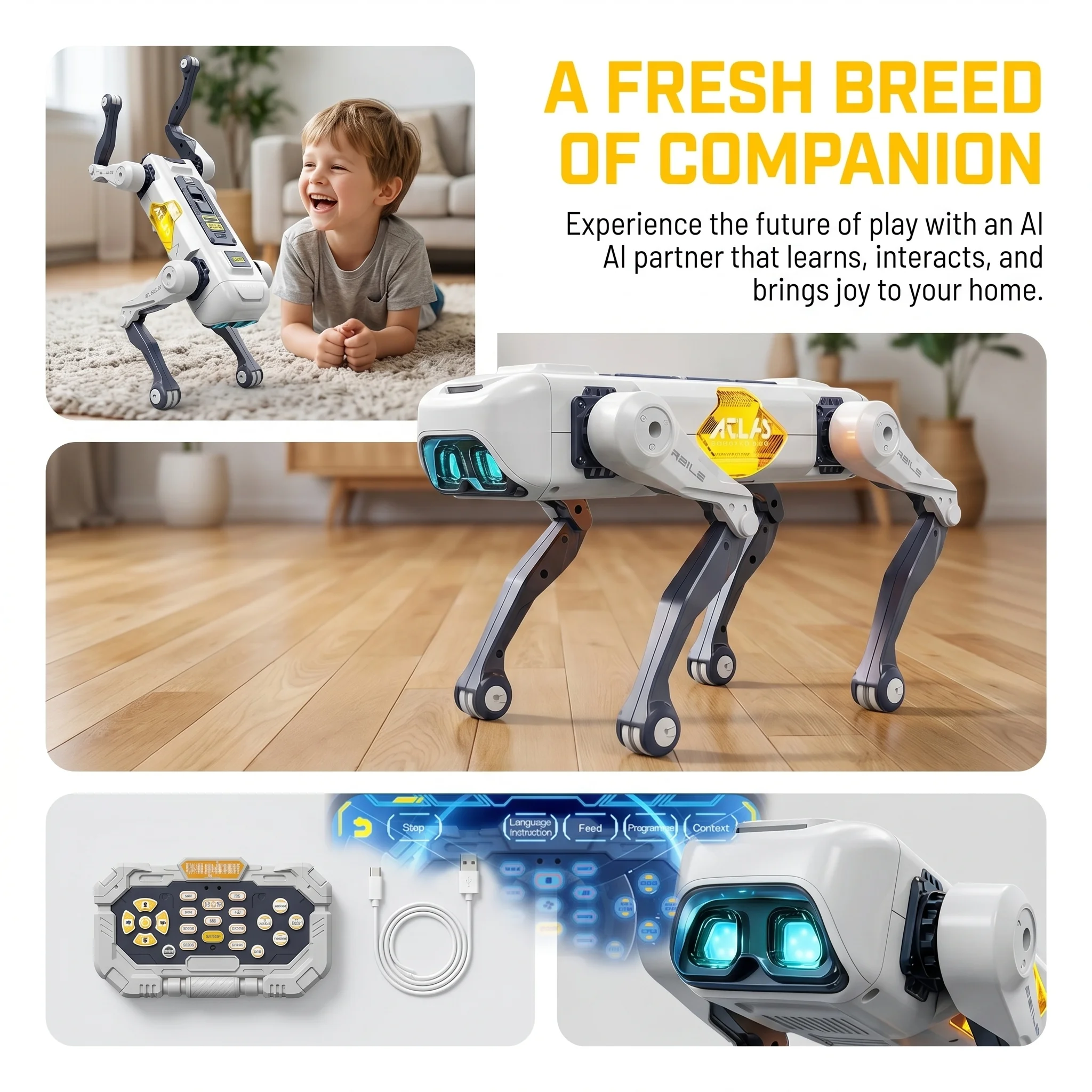Robot Anjing Pintar AI, Kontro - Kids Educational Device ulasan dan harga